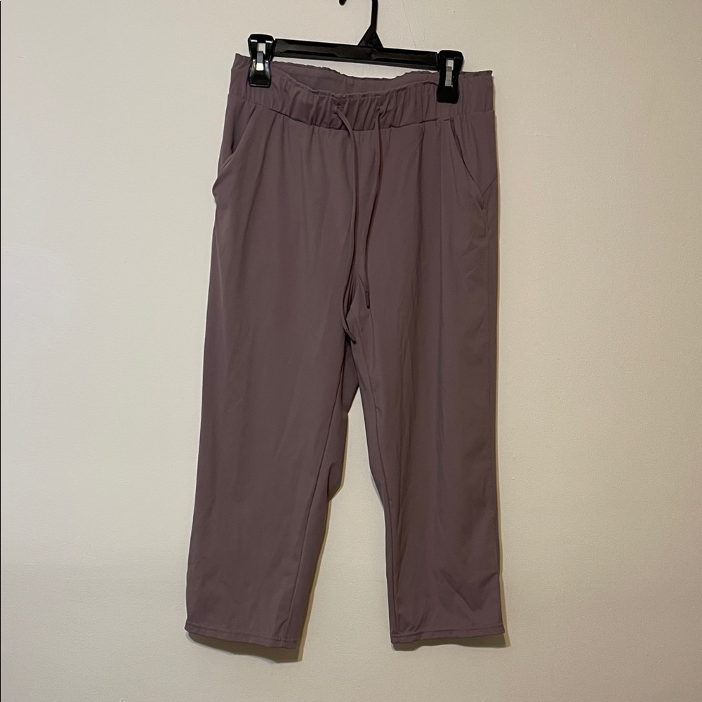 Purple Cropped Pants